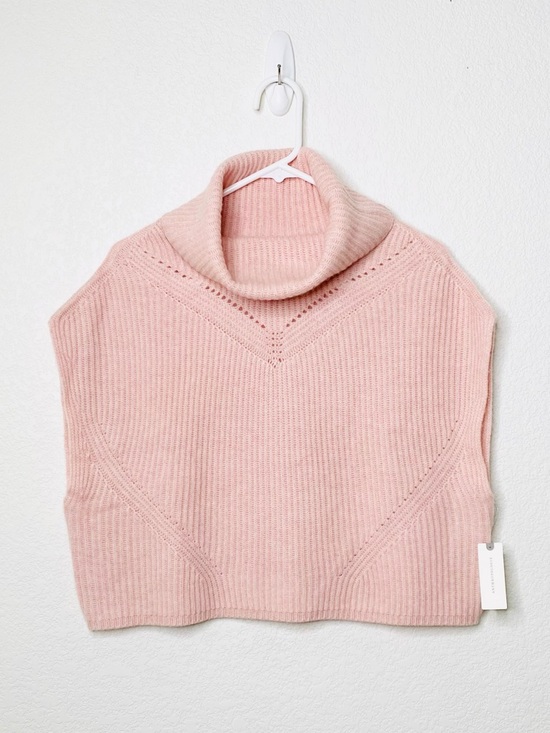 Anthropologie Sweaters - By Anthropologie Cowl-Neck Cashmere Sweater Vest in Pink Rose